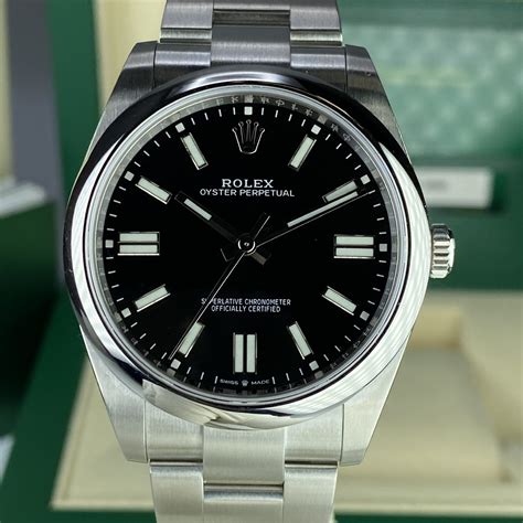 fake oyster perpetual rolex black face|Rolex Oyster Perpetual 41mm black.